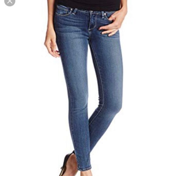 Paige Verdugo Mid Rise Stretch Skinny Denim Crop Ankle Jean 27 - Picture 1 of 8